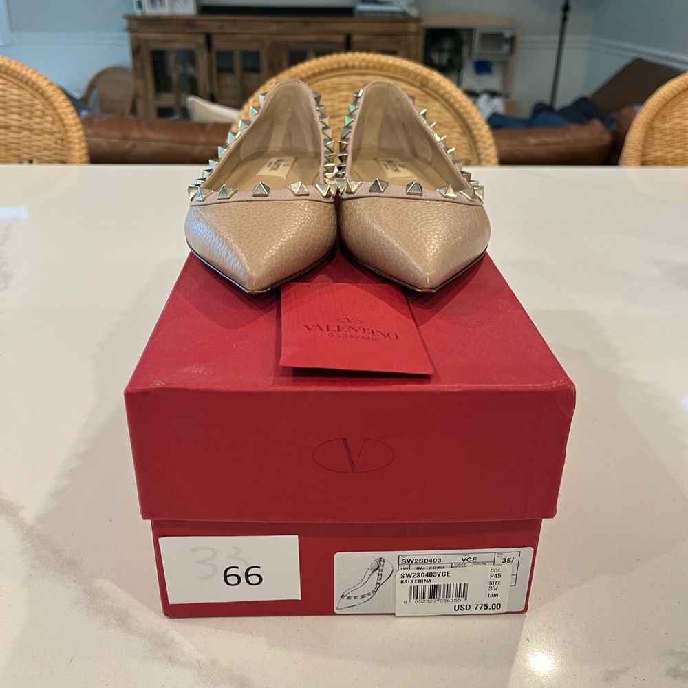 Valentino ROCKSTUD BALLET FLAT
